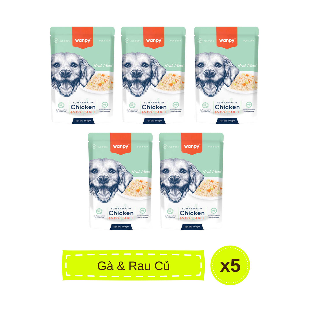 Pate Super Premium Wanpy Cho Chó Gói 100G