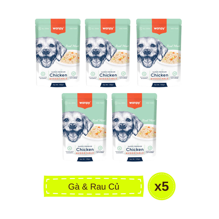 Pate Super Premium Wanpy Cho Chó Gói 100G
