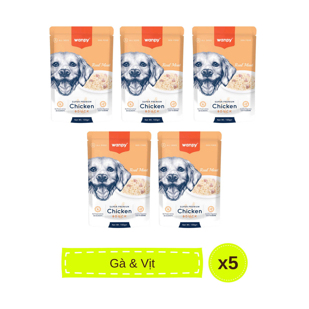 Pate Super Premium Wanpy Cho Chó Gói 100G