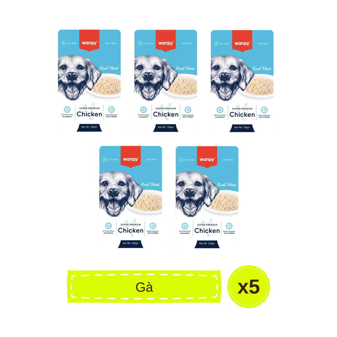 Pate Super Premium Wanpy Cho Chó Gói 100G