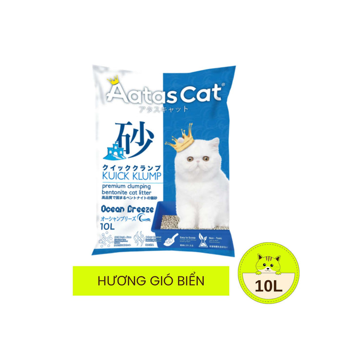 Cát Đất Sét Aatas Vệ Sinh Cho Mèo, 10L