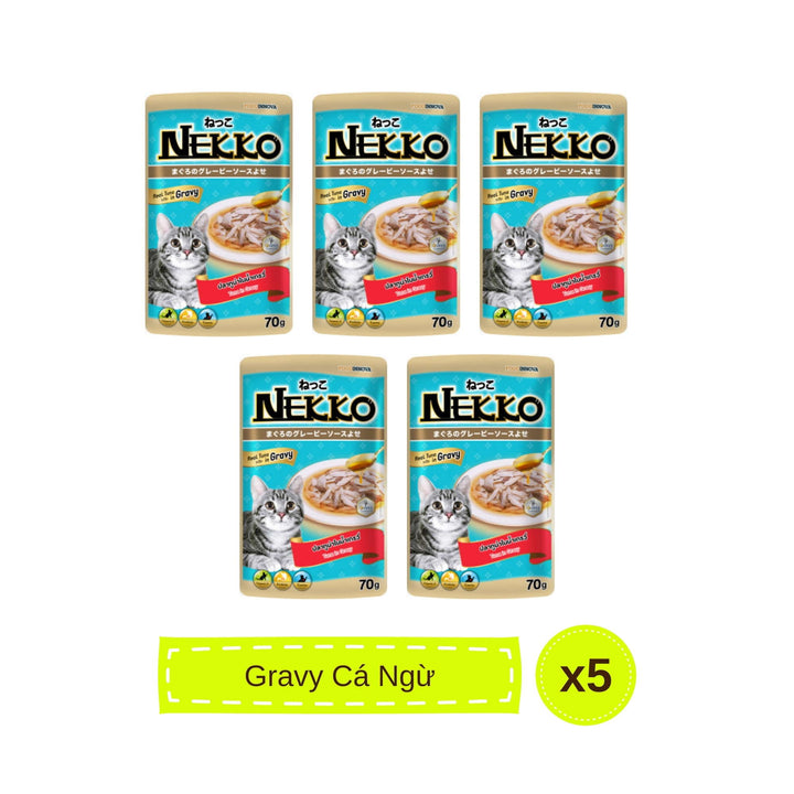 Pate mèo trưởng thành Nekko, Thái Lan, gói 70g | Pet's Warehouse