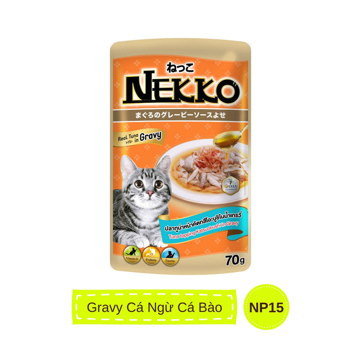 Pate mèo trưởng thành Nekko, Thái Lan, gói 70g | Pet's Warehouse