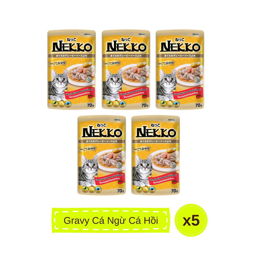 Pate mèo trưởng thành Nekko, Thái Lan, gói 70g | Pet's Warehouse