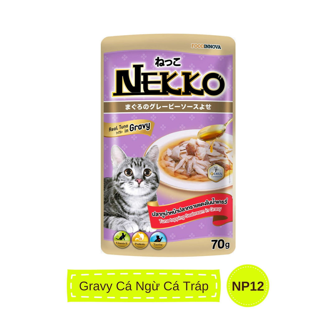 Pate mèo trưởng thành Nekko, Thái Lan, gói 70g | Pet's Warehouse