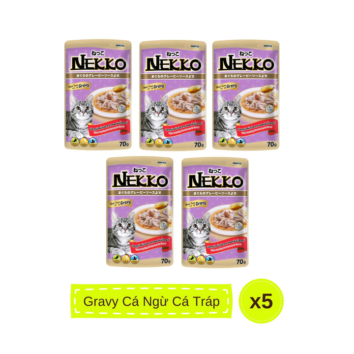 Pate mèo trưởng thành Nekko, Thái Lan, gói 70g | Pet's Warehouse