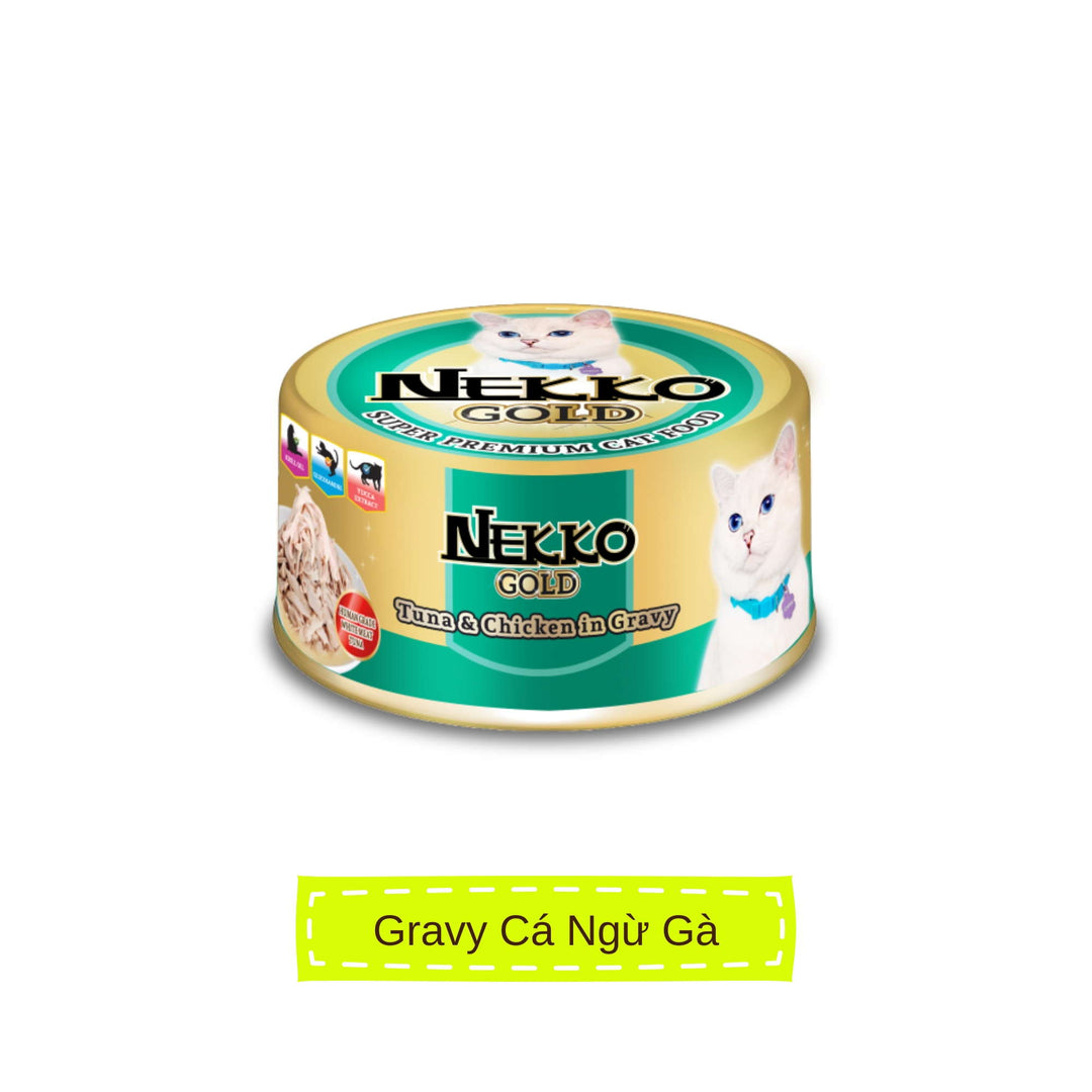 Pate Nekko Gold cho mèo trưởng thành, Thái Lan, lon 85g | Pet's Warehouse