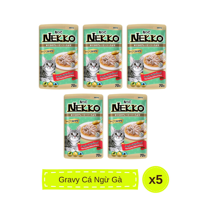 Pate mèo trưởng thành Nekko, Thái Lan, gói 70g | Pet's Warehouse