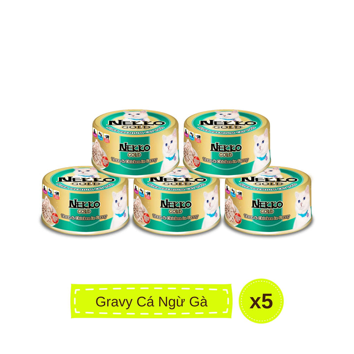 Pate Nekko Gold cho mèo trưởng thành, Thái Lan, lon 85g | Pet's Warehouse