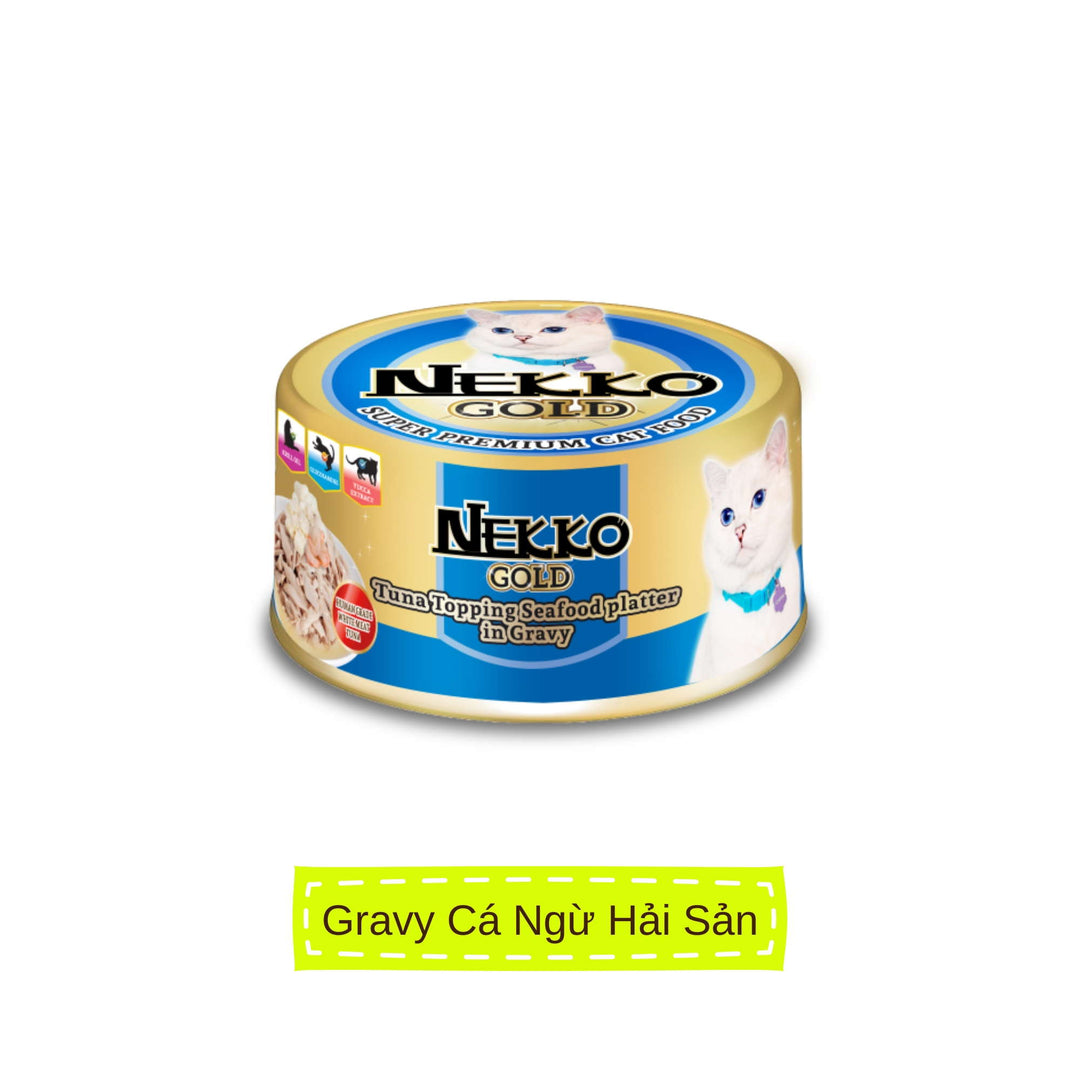 Pate Nekko Gold cho mèo trưởng thành, Thái Lan, lon 85g | Pet's Warehouse