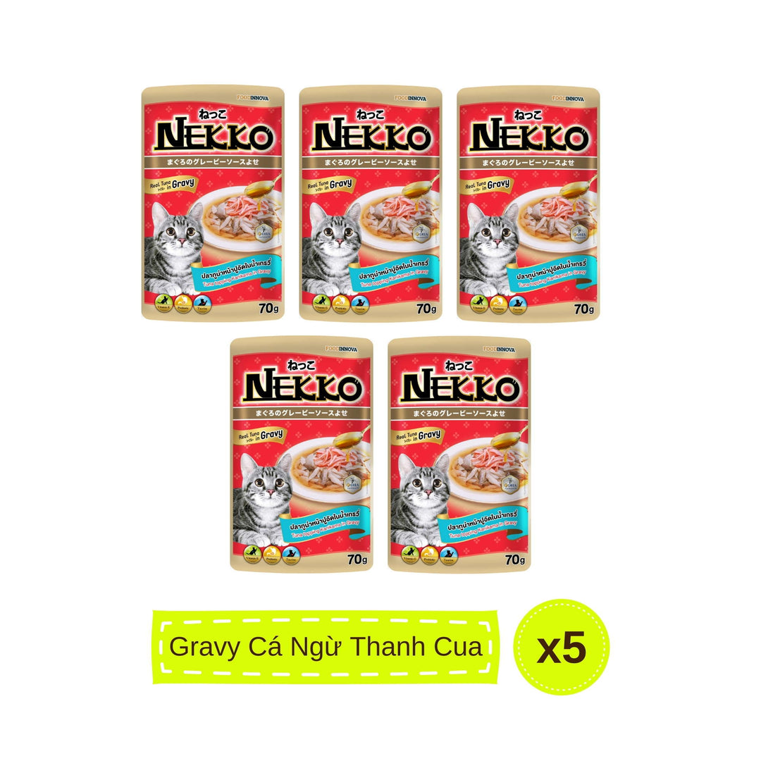 Pate mèo trưởng thành Nekko, Thái Lan, gói 70g | Pet's Warehouse