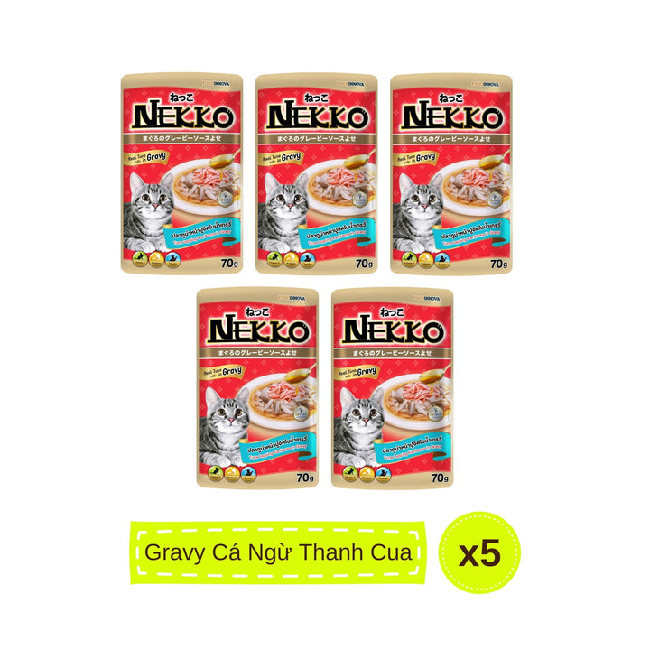 Pate mèo trưởng thành Nekko, Thái Lan, gói 70g | Pet's Warehouse