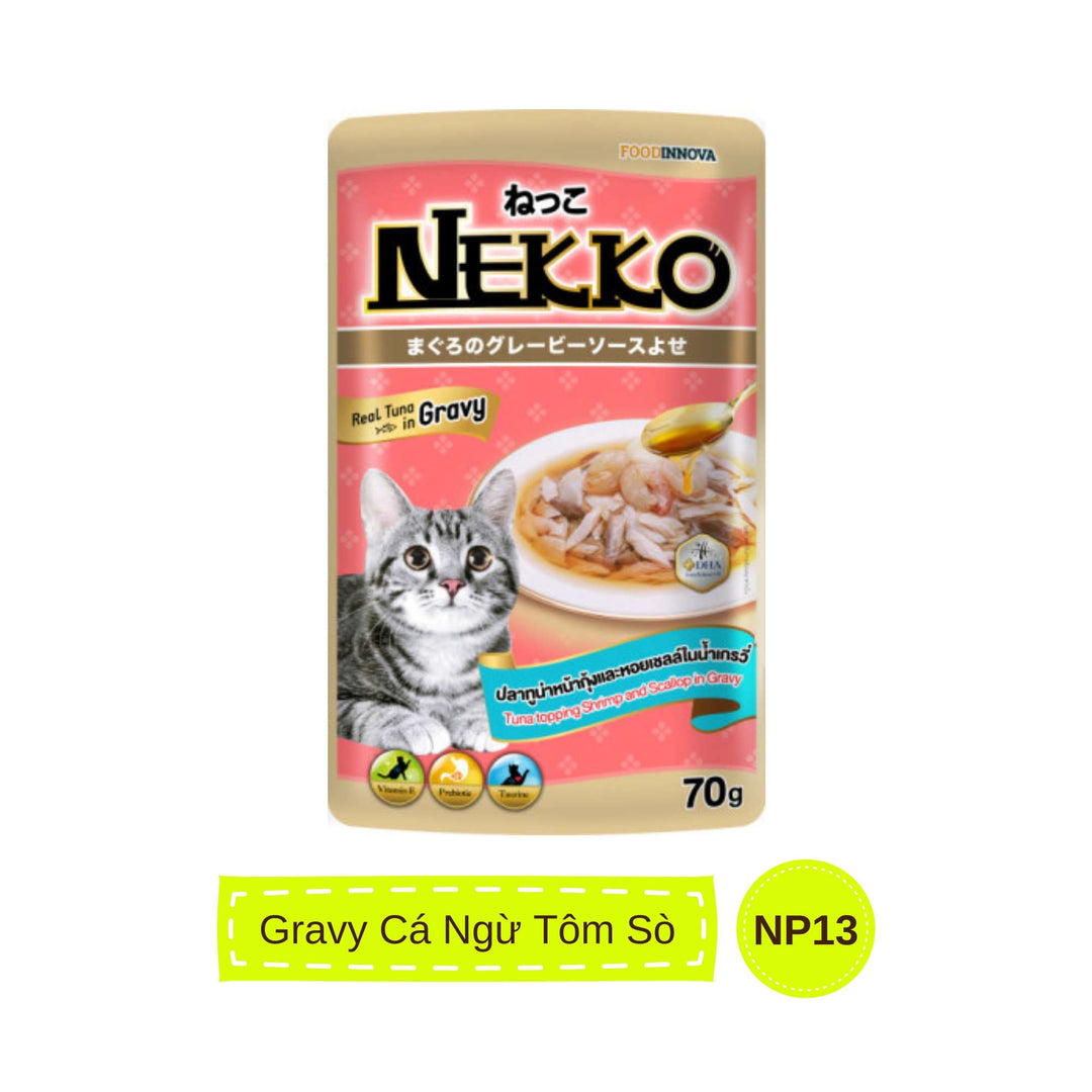Pate mèo trưởng thành Nekko, Thái Lan, gói 70g | Pet's Warehouse