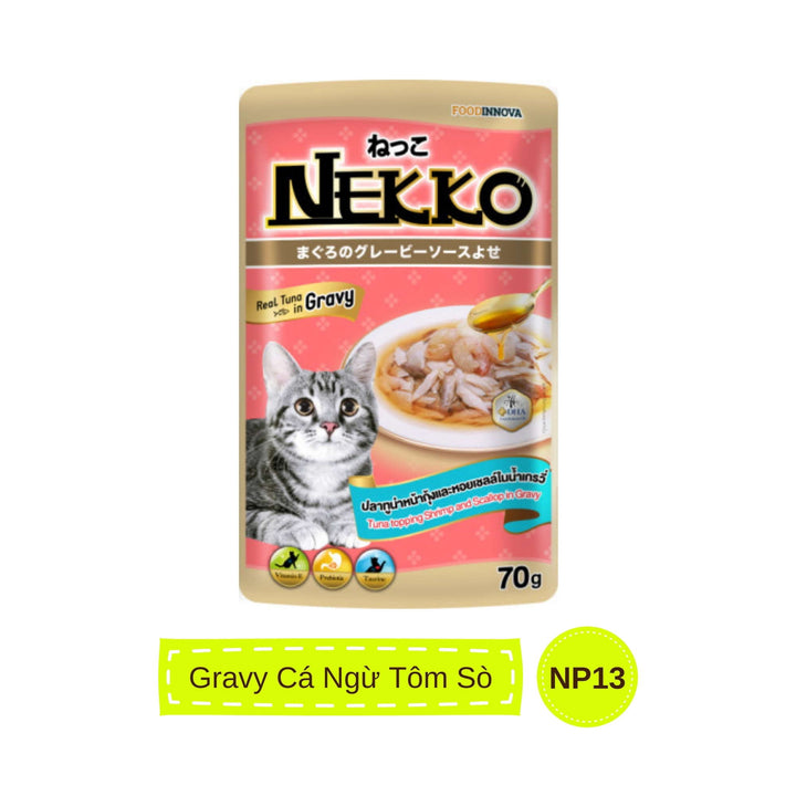 Pate mèo trưởng thành Nekko, Thái Lan, gói 70g | Pet's Warehouse