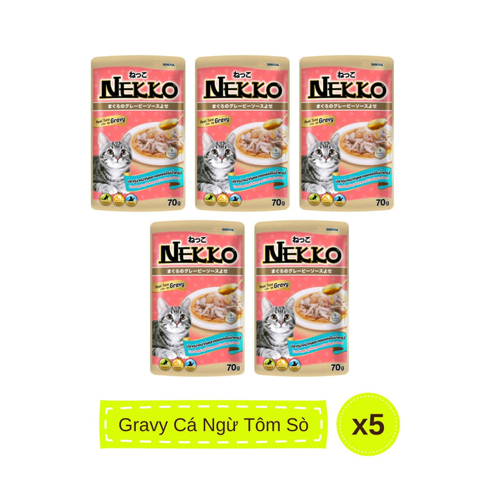 Pate mèo trưởng thành Nekko, Thái Lan, gói 70g | Pet's Warehouse