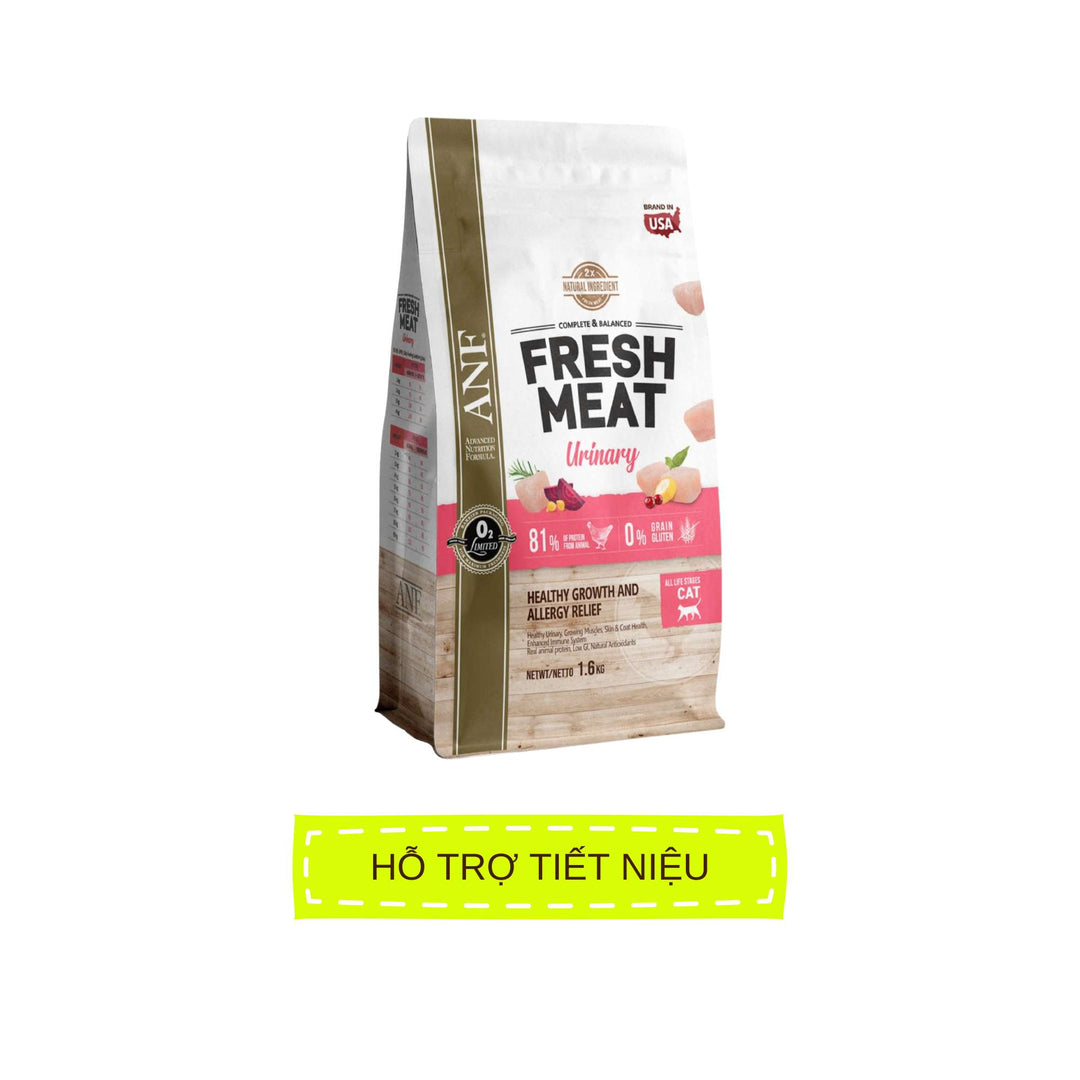 Hạt ANF Fresh Meat Gấp Đôi Thịt Tươi Cho Mèo Mọi Lứa Tuổi, Túi 1.6Kg