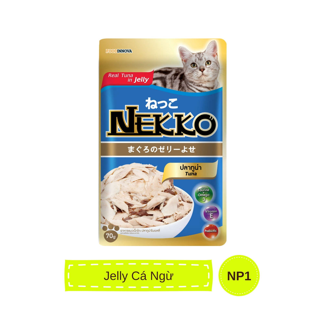 Pate mèo trưởng thành Nekko, Thái Lan, gói 70g | Pet's Warehouse