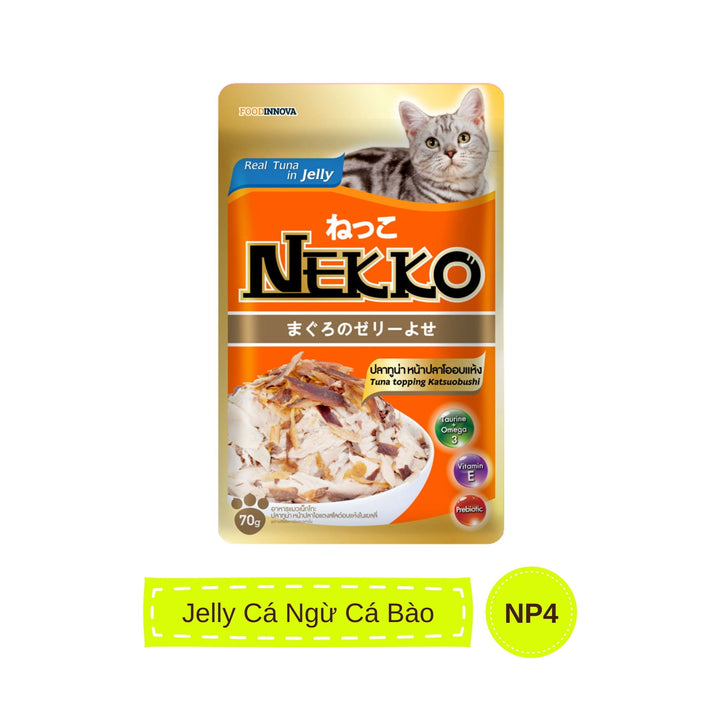 Pate mèo trưởng thành Nekko, Thái Lan, gói 70g | Pet's Warehouse