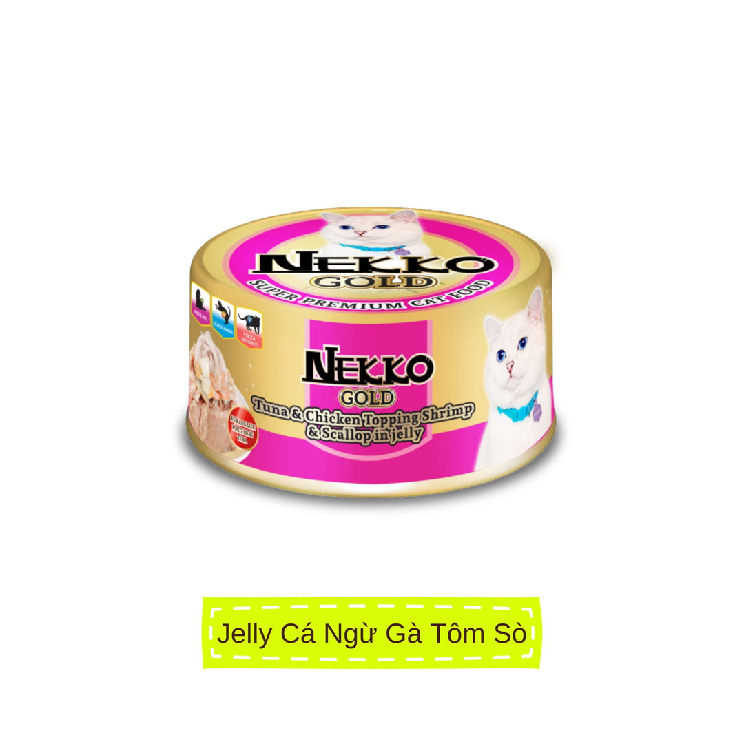 Pate Nekko Gold cho mèo trưởng thành, Thái Lan, lon 85g | Pet's Warehouse