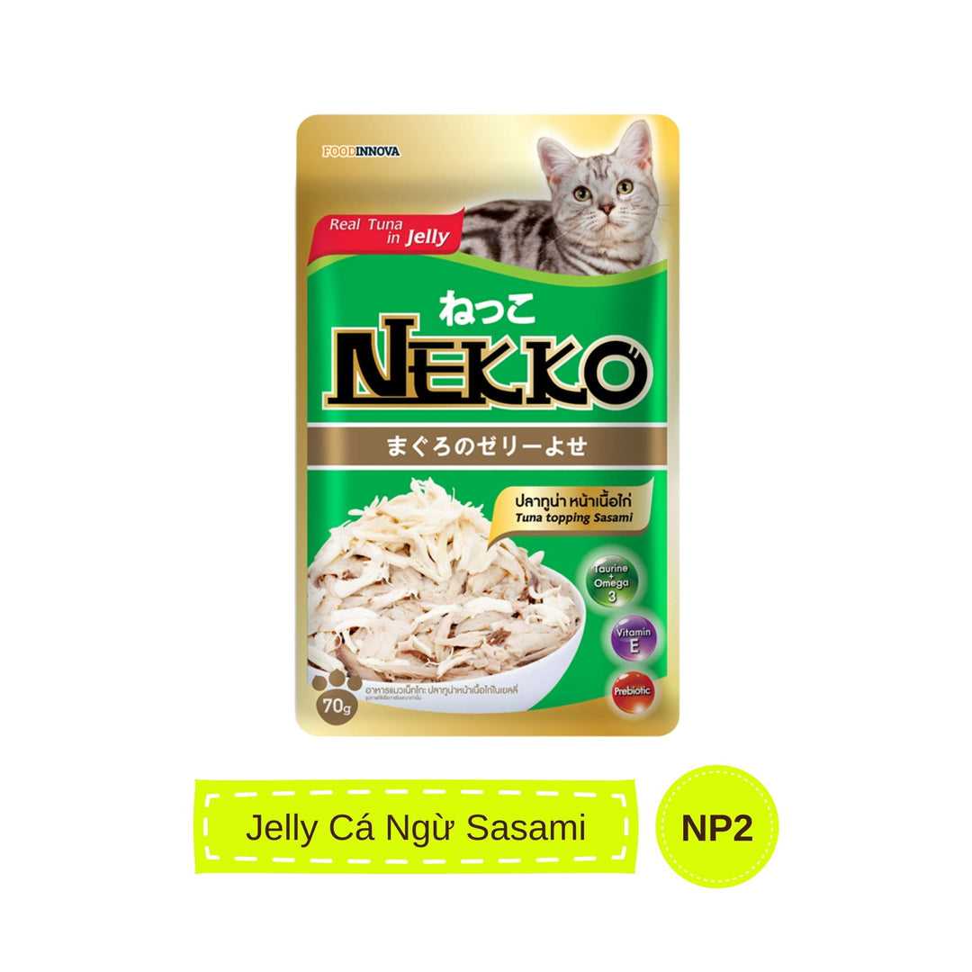 Pate mèo trưởng thành Nekko, Thái Lan, gói 70g | Pet's Warehouse