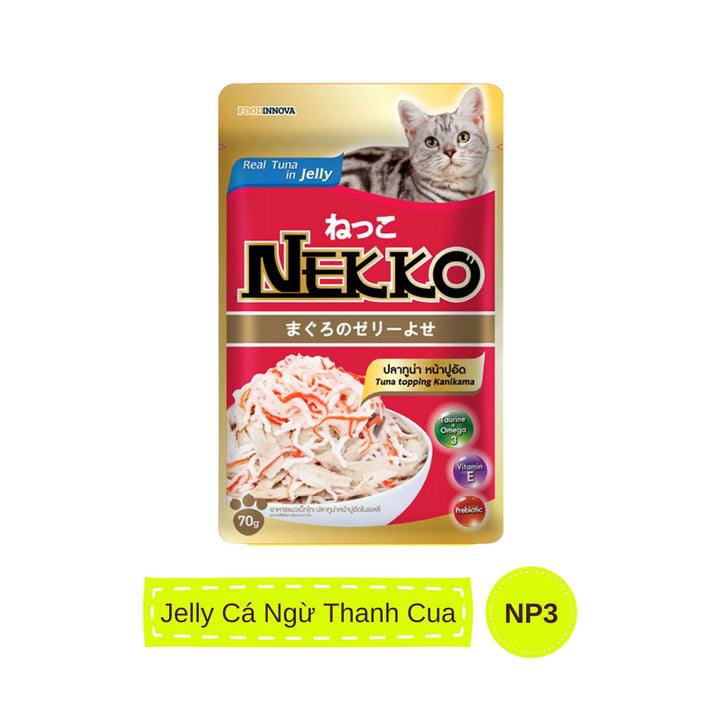 Pate mèo trưởng thành Nekko, Thái Lan, gói 70g | Pet's Warehouse