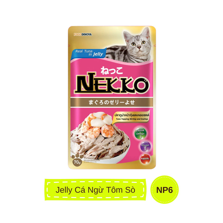 Pate mèo trưởng thành Nekko, Thái Lan, gói 70g | Pet's Warehouse