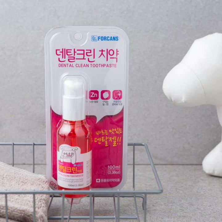 Kem Đánh Răng, Nước Xịt Thơm Miệng Forcans Cho Chó Mèo, 100ML