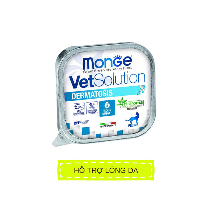 Pate Mèo Monge Vet Solution Hỗ Trợ Chăm Sóc Sức Khỏe, Hộp 100g