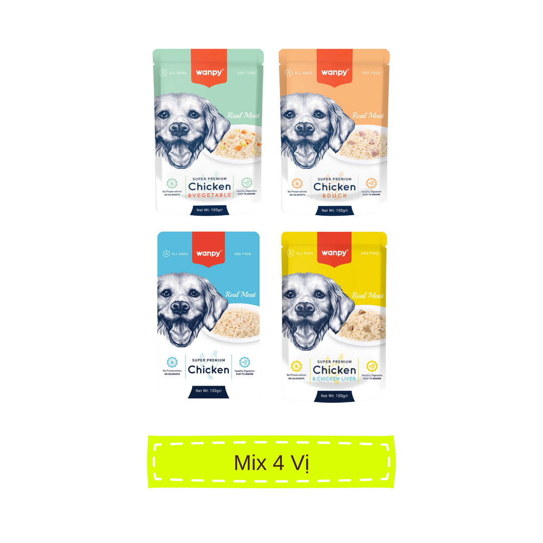 Pate Super Premium Wanpy Cho Chó Gói 100G