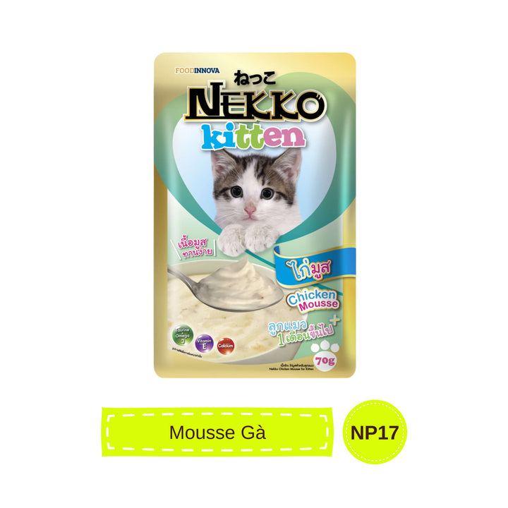 Pate mèo con Nekko, Thái Lan, gói 70g | Pet's Warehouse