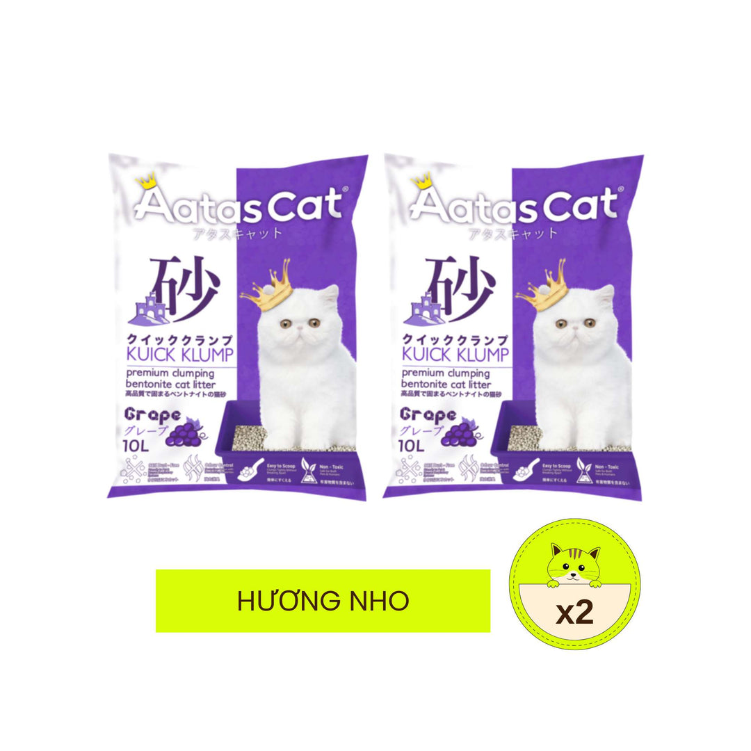 Cát Đất Sét Aatas Vệ Sinh Cho Mèo, 10L
