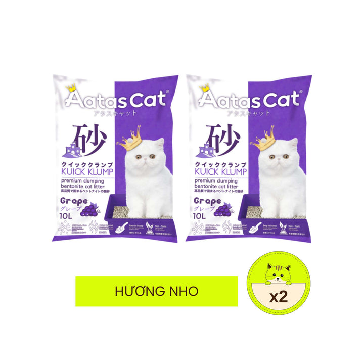Cát Đất Sét Aatas Vệ Sinh Cho Mèo, 10L