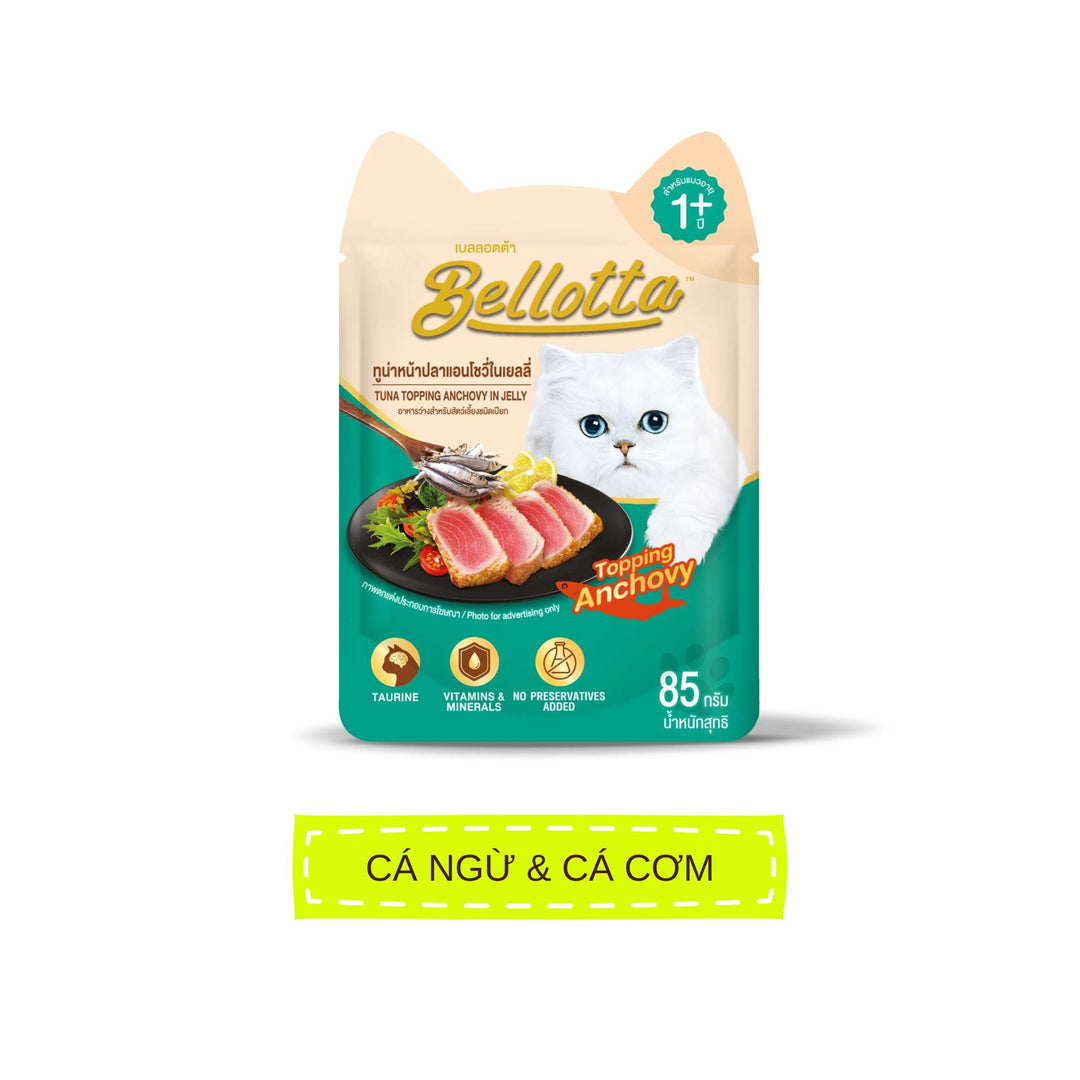 Pate Bellotta Cá Ngừ Mix Đầy Đủ Vị Cho Mèo Trưởng Thành, Gói 85g