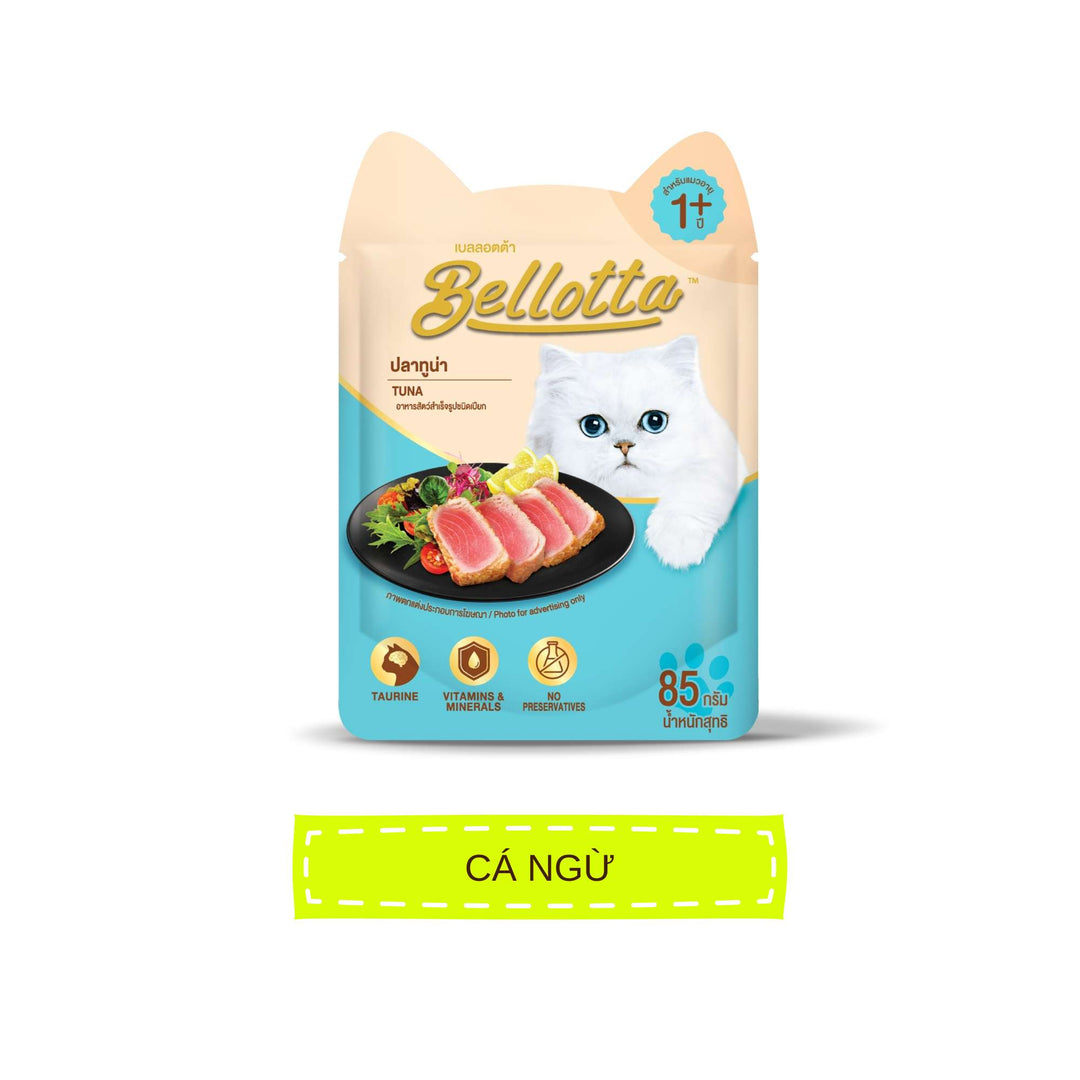 Pate Bellotta Cá Ngừ Mix Đầy Đủ Vị Cho Mèo Trưởng Thành, Gói 85g
