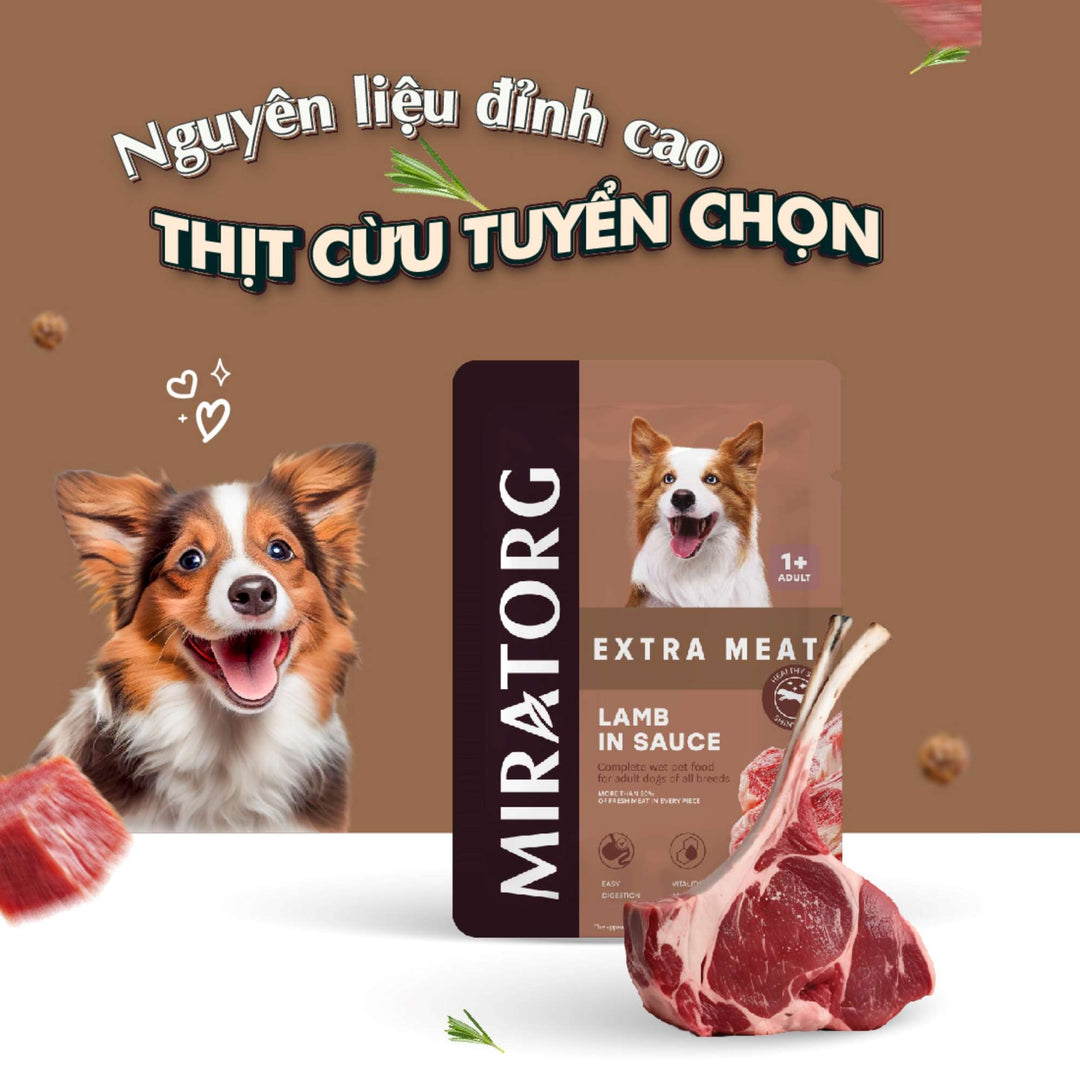Pate Miratorg Cho Chó Trưởng Thành, Gói 85g, Nhiều Vị