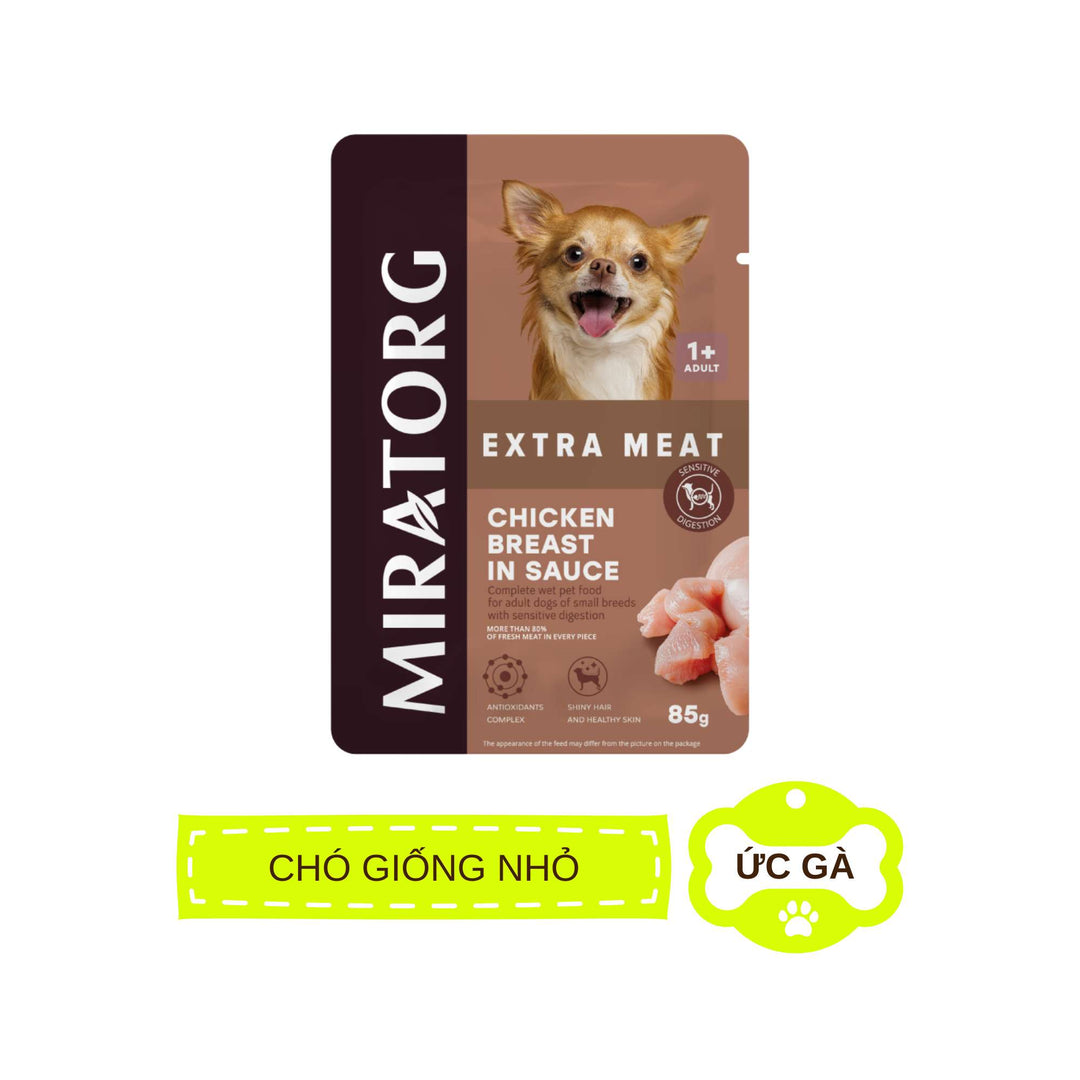 Pate Miratorg Cho Chó Trưởng Thành, Gói 85g, Nhiều Vị