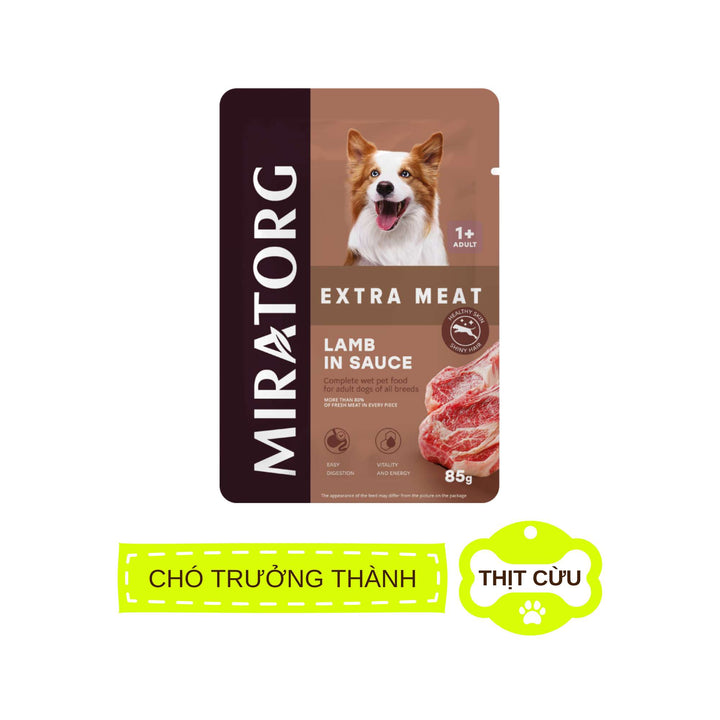 Pate Miratorg Cho Chó Trưởng Thành, Gói 85g, Nhiều Vị
