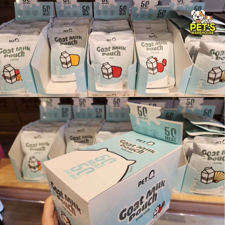 Pate Sữa Dê PetQ Cho Mèo Mọi Lứa Tuổi, Nhiều Vị, 70g