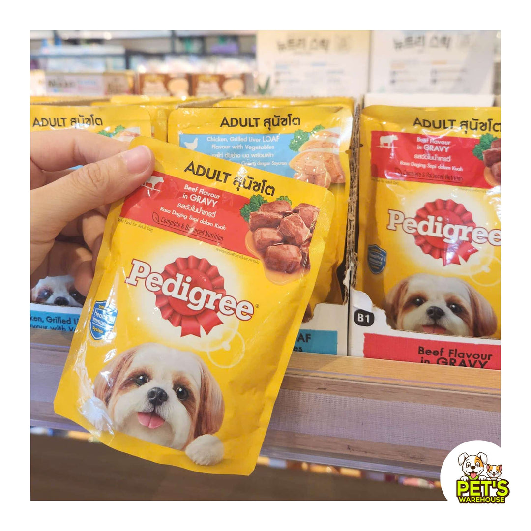 Pate Pedigree Cho Chó Trưởng Thành, Gói 80g, Nhiều Vị