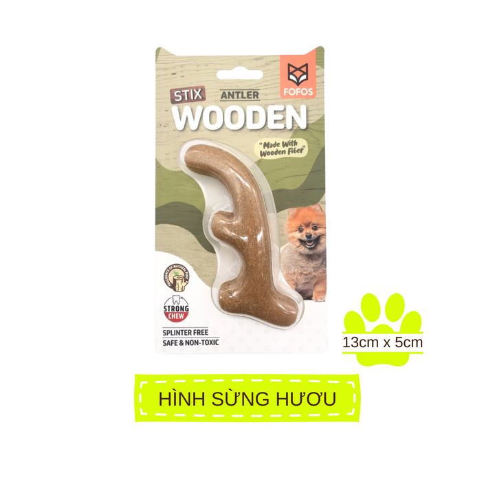 Đồ Chơi Fofos Xương Gặm Sợi Gỗ Thông Chó