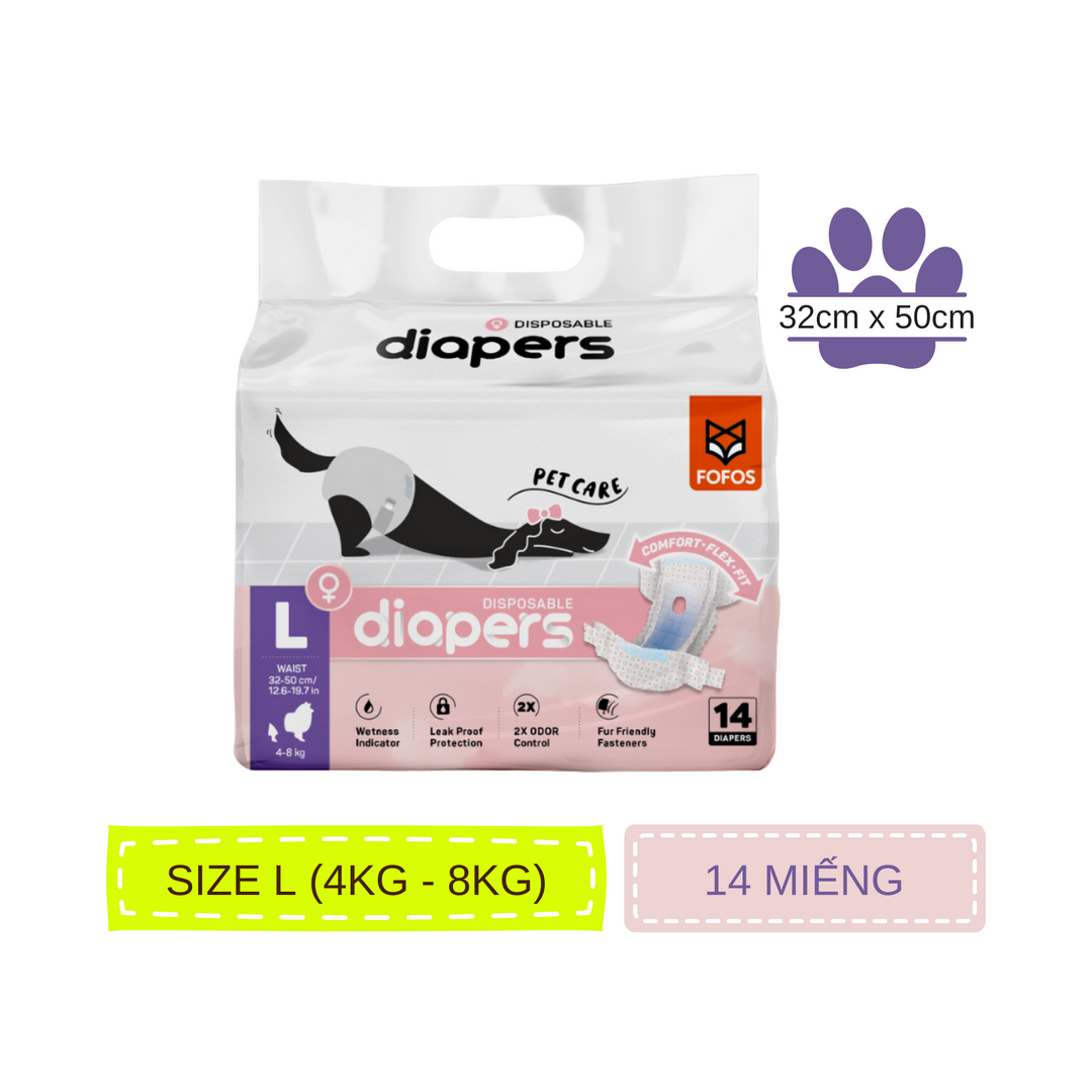 Tã Quần Fofos Chó Cái Mọi Lứa Tuổi