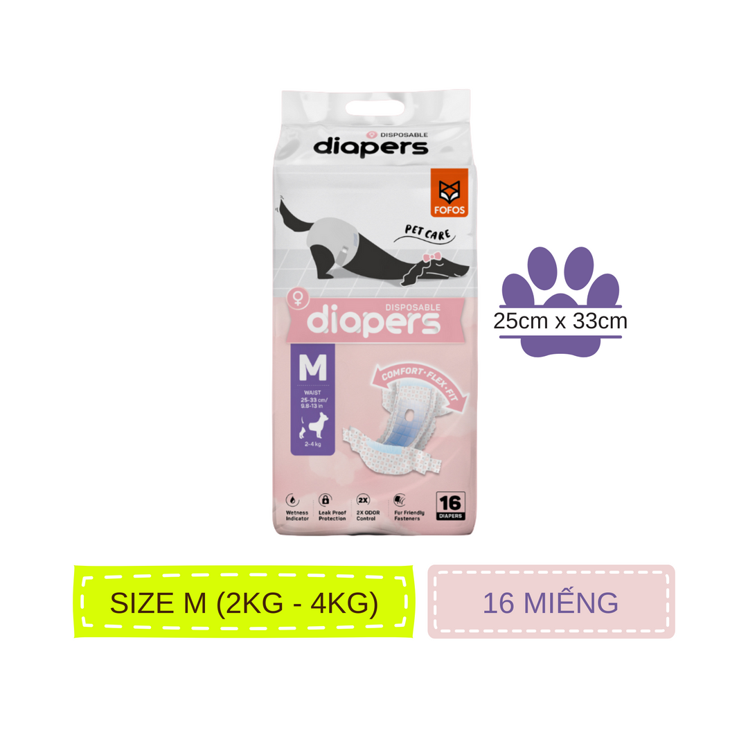 Tã Quần Fofos Chó Cái Mọi Lứa Tuổi