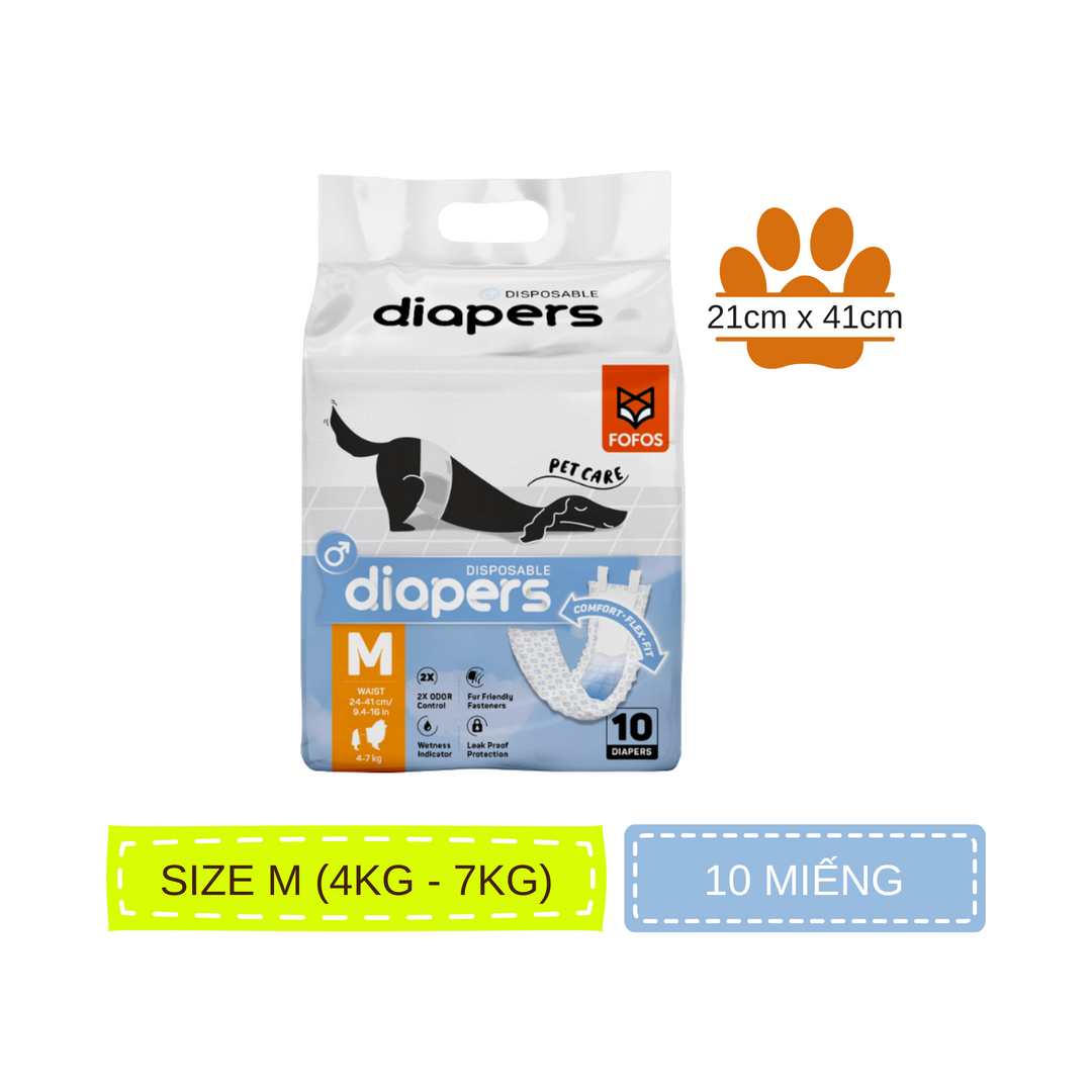 Tã Quần Fofos Chó Đực Mọi Lứa Tuổi
