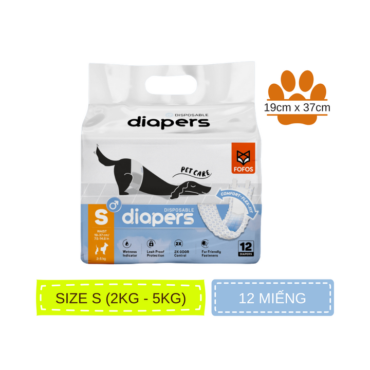 Tã Quần Fofos Chó Đực Mọi Lứa Tuổi