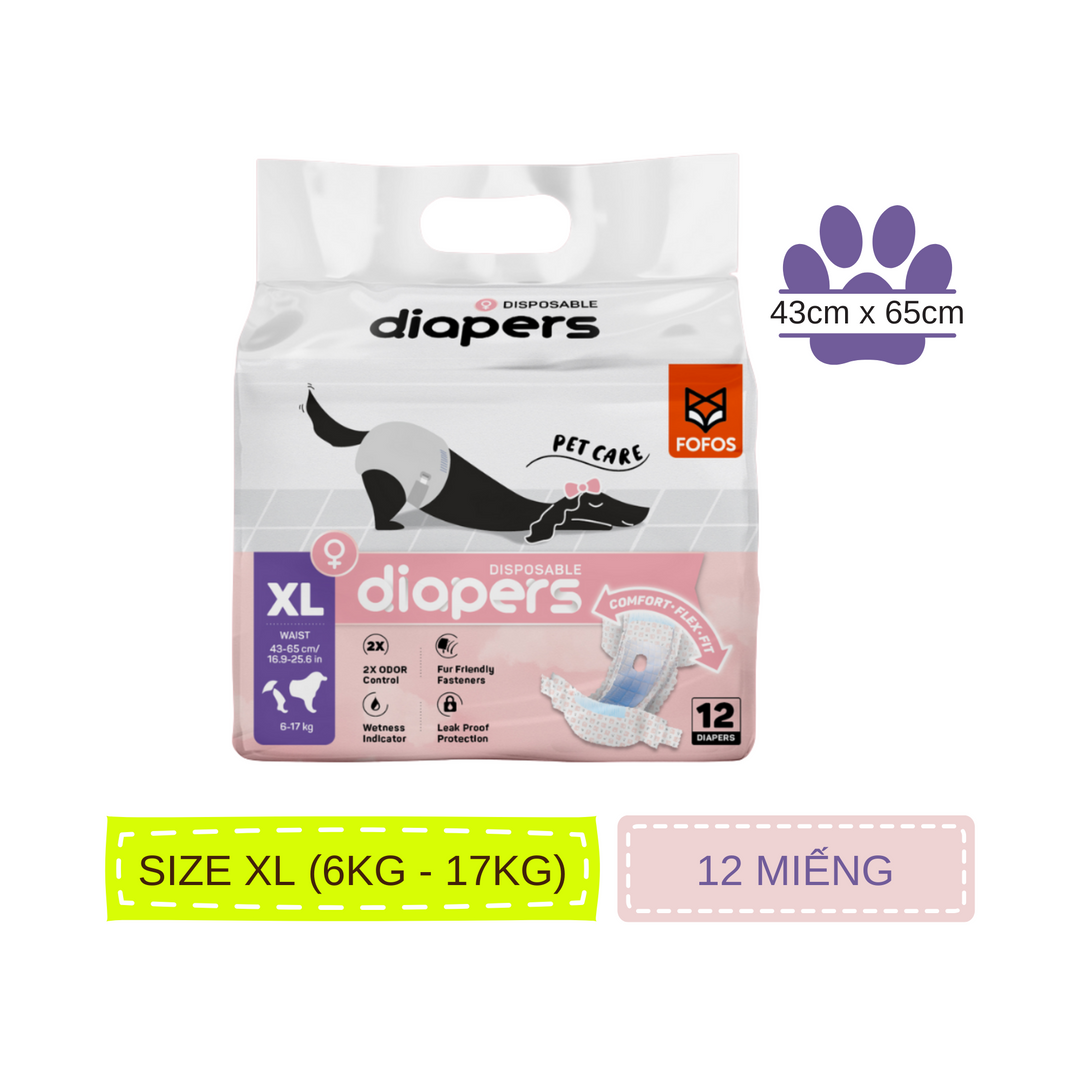Tã Quần Fofos Chó Cái Mọi Lứa Tuổi