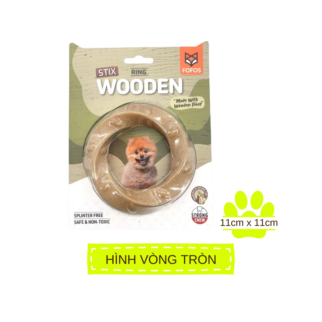 Đồ Chơi Fofos Xương Gặm Sợi Gỗ Thông Chó