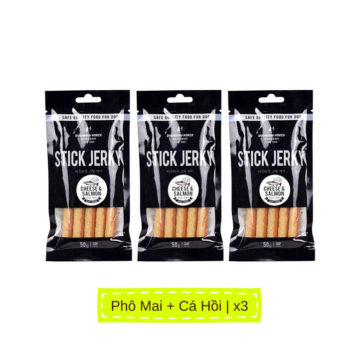 Snack Que Mềm Stick Jerky Bowwow Chó 50G