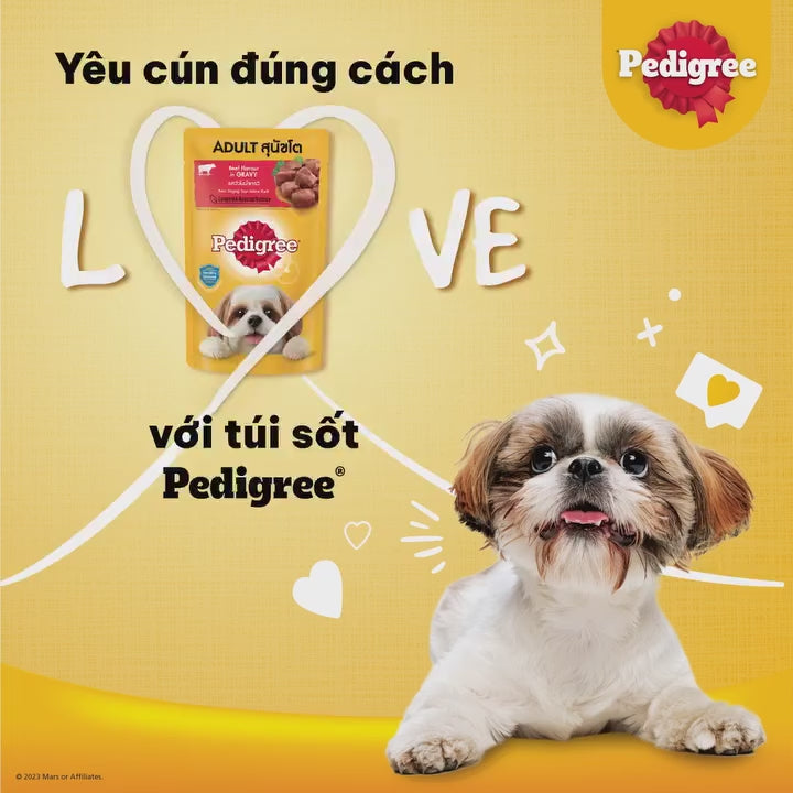 Pate Pedigree Chó Trưởng Thành Vị Gà Nấu Sốt 130G
