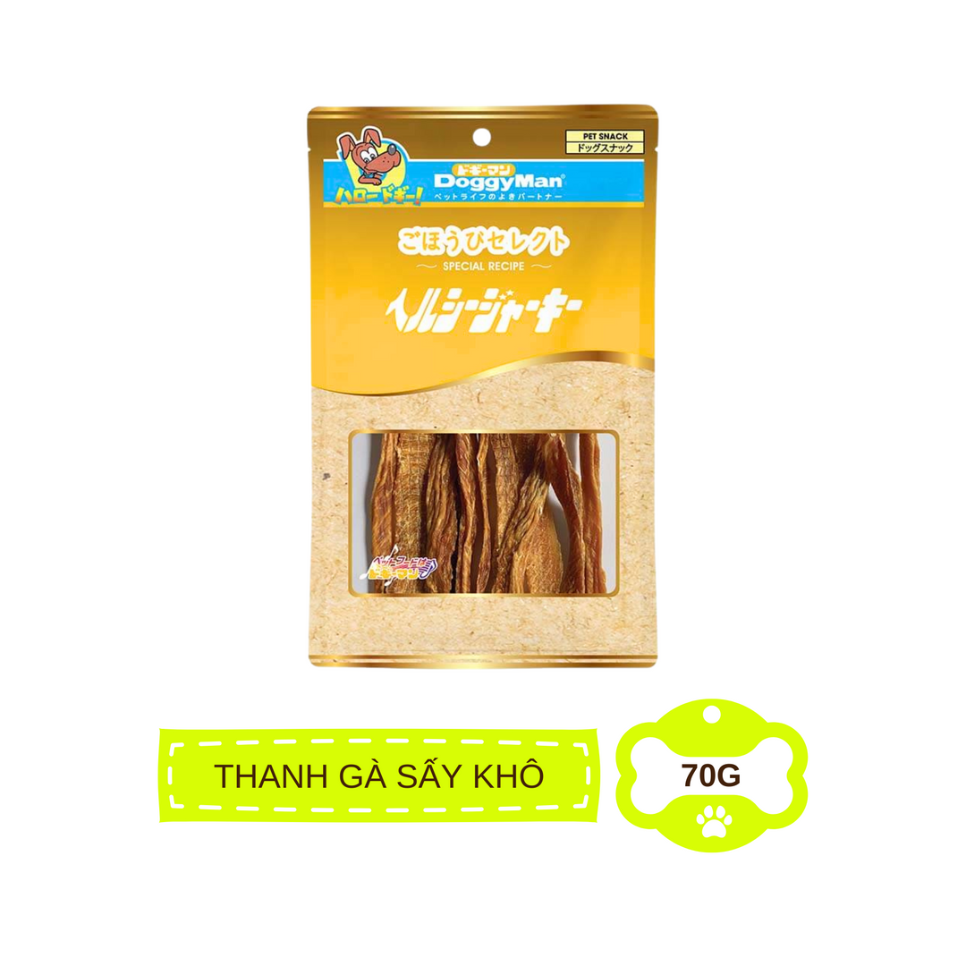 Thanh Gà Sấy Khô, Sấy Dẻo DoggyMan Cho Chó