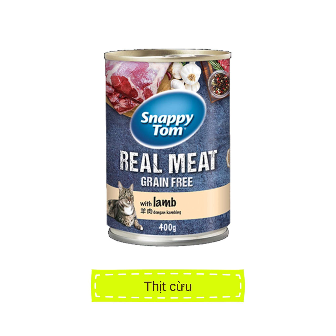 Pate Snappy Tom Real Fish Mèo Lon 400G